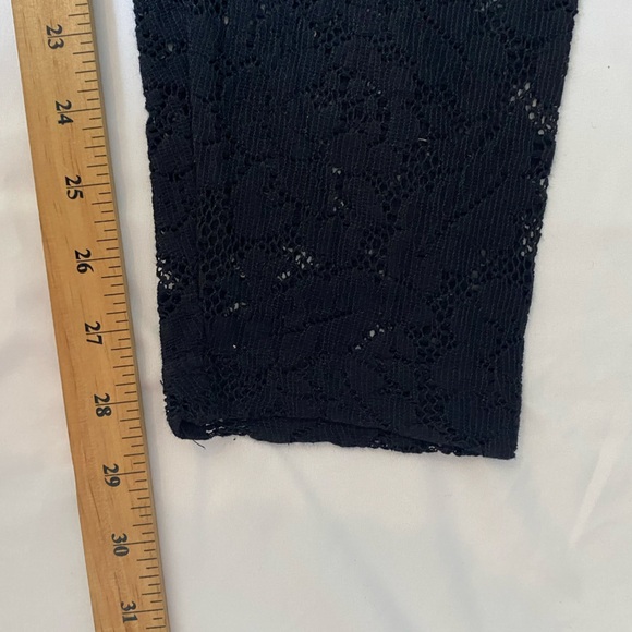 Vintage 80s-90s Black Lace Pants - Picture 9 of 9